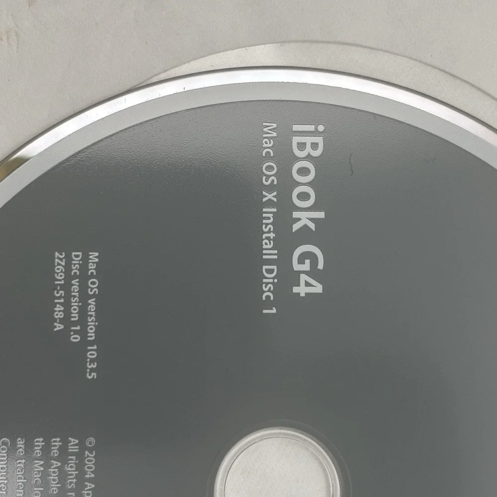 Official Apple - iBook G4 Install Disks & User Guide 10.3.5